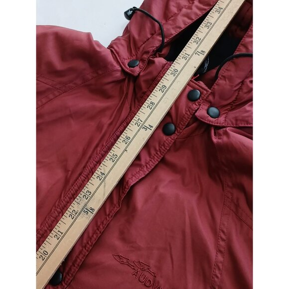 Vintage Audvik Red Winter Puffer Coat Jacket Size Medium M Made In Canada - Picture 14 of 16